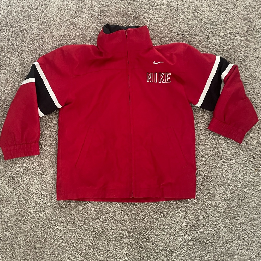 Red Nike Fall Jacket Size 7-Kids